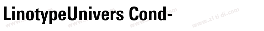 LinotypeUnivers Cond字体转换